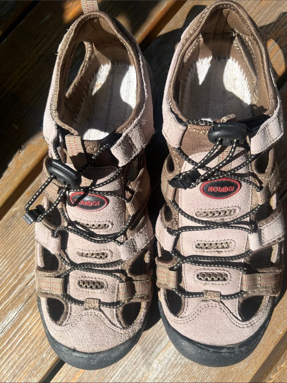 Keen-style Closed Toe Outdoor Sandals in Dusty Rose